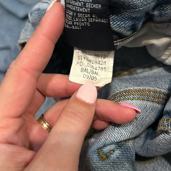 Vintage Tommy Hilfiger Mens 34x32 Baggy Wide Leg Denim Jeans Blue - Picture 4 of 9